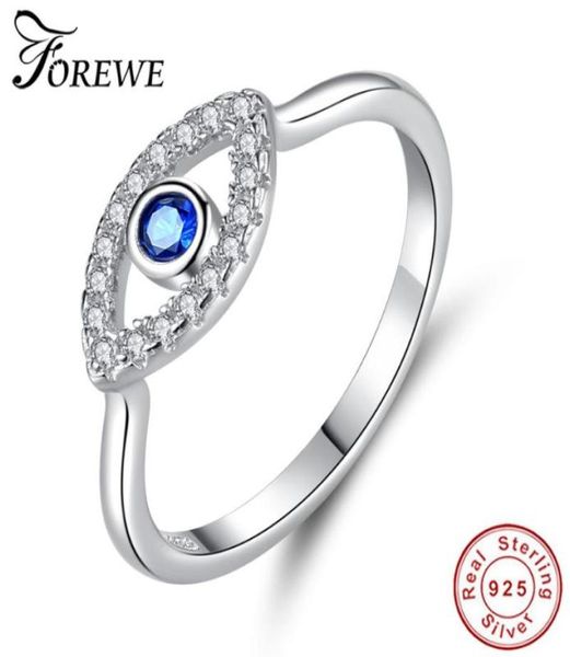 

cluster rings forewe 925 sterling silver fatima hamsa lucky eye finger for women fashion jewelry gift36174249450061, Golden;silver