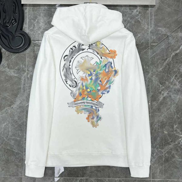 

fashion luxury men's sweatshirts jackets brandch hoodies zipper hooded men women designers sanskrit horseshoe cross pullover sweater ho, Black;brown