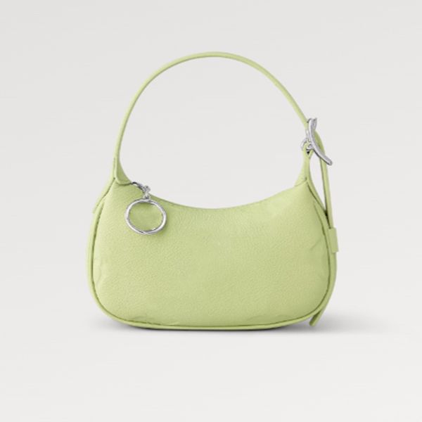

explosion women's bags micro bag mini moon supple m82425 trend ep leather embossed zip luxury designer handbags vert noto green grained
