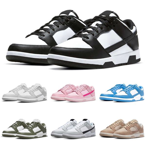 

men women shoes flat sneakers lows panda white black grey fog triple pink unc rose whisper team gold blue raspberry strawberry peach mens ca