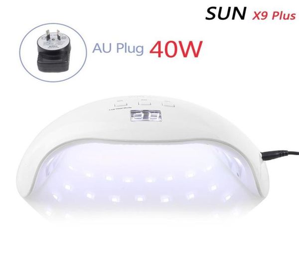 

40w uv gel quick dry led lamp nail adapter dryer all skin types nail 30s 60s 99s low heat mode art tools271c7330702
