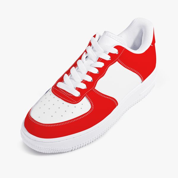 

diy shoes mens running shoes one for men women platform casual sneaker classic red and white cool trainers outdoor sports 36-48, Black