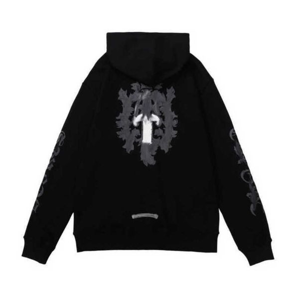 

men's luxury classics jackets hoodies brand ch sweatshirts designers zipper hooded sweater men women casual pullover sanskrit horseshoe, Black;brown