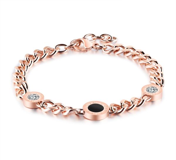 

charms bracelets for women luck bangle chain link classic love pendant bracelet trendy vintage female jewelry fashion girls birthd4462780, Black