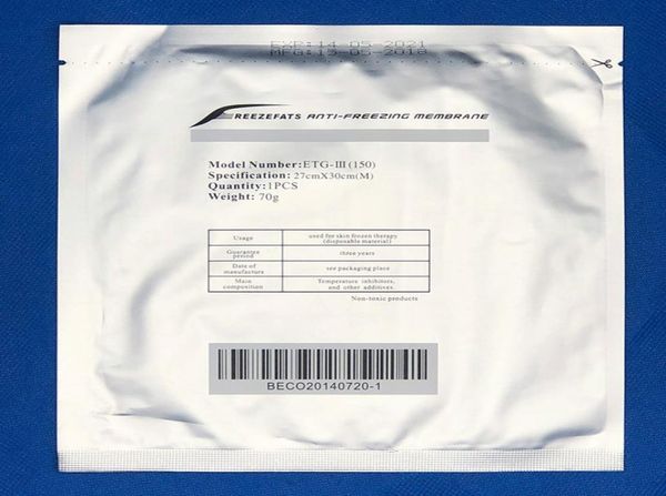 

test 50pcs antize membranes for cellulite reduction slimming cryolipolysis machine 8038808