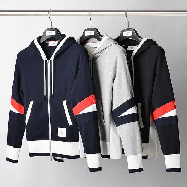 

fashion brand bonzero spring and autumn coat hooded sweater hoodie pure cotton outer wear men women casual couple costume, Black;brown