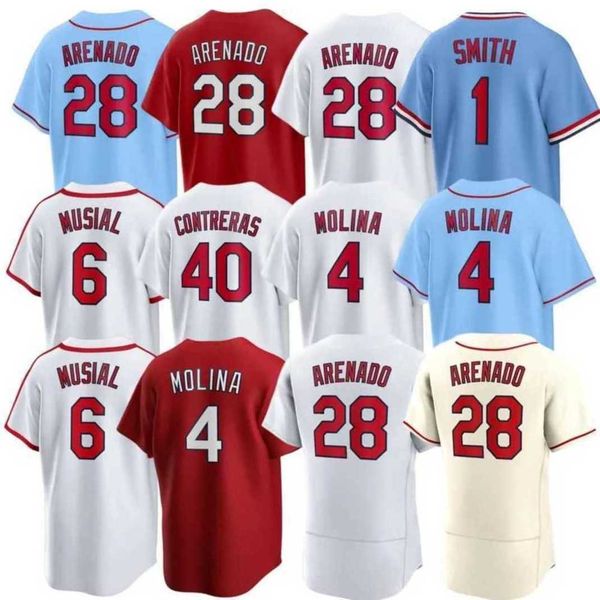 

28 nolan arenado 4 yadier molina baseball jersey mens paul goldschmidt women ozzie smith dylan carlson harrison bader adam wainwright paul d, Blue;black