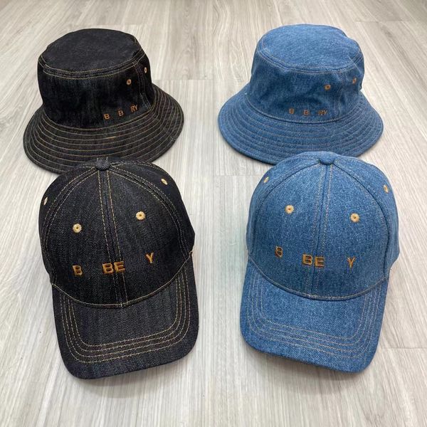 

fashion bucket hat cap for men woman baseball caps beanie casquettes fisherman buckets hats patchwork summer sun visor couple hat uuu21, Blue;gray