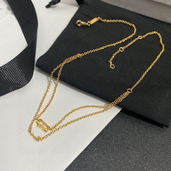 

designer pendant necklaces triomphe retro chains pendants women luxury jewelry gifts fashion accessories szbg, Silver