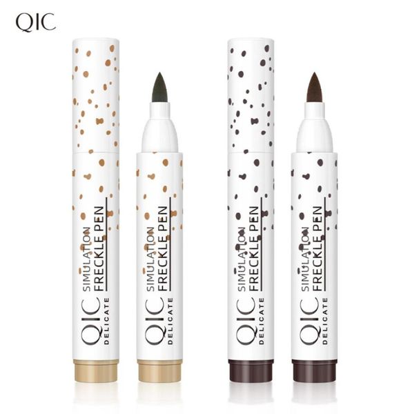 

qic freckles pen bronzer stick natural simulation 2 color lightcoffee darkcoffee waterproof longlasting nonfading coloris make6205659