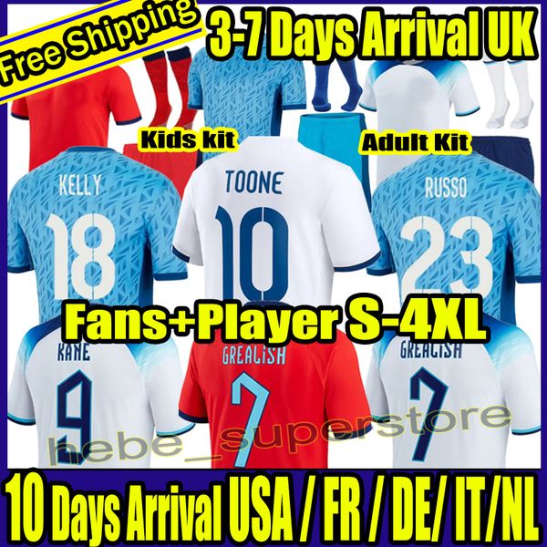 

s-4xl 2023 2024 soccer jersey world cup kane rashford sancho grealish sterling mount saka coady englands women national team football shirts, Black;yellow