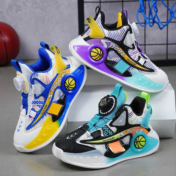 

boys' basketball shoes 2023 new breathable kids sports trainers girls comfortable sports trainers jelly color