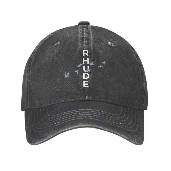 

rhude flying baseball caps distressed washed hats cap casual outdoor activities unstructured soft sun, Blue;gray