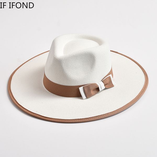 

wide brim hats bucket elegant fascinator bow tie fedora hat for women 9 5cm men wool church jazz wedding party dress cap 230729, Blue;gray