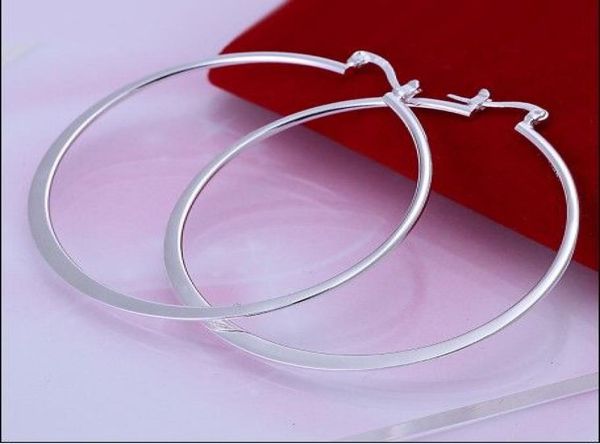 

925 silver hoop earrings fashion ladies jewelry 10pairlot1270015, Golden;silver