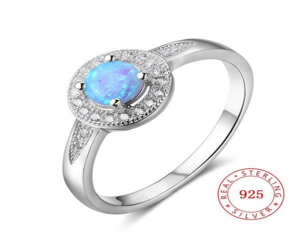 

mix design factory direct opal stones s925 silver ring fashion jewelry wedding gifts real 925 sterling rings blue white gemstone f4967429