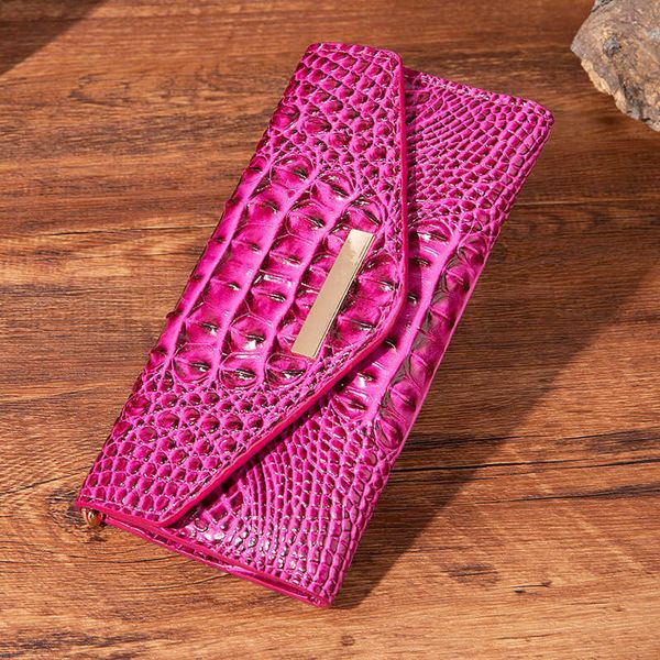

new multicolor women's wallet handbag crocodile wallet ladies holding dinner bag