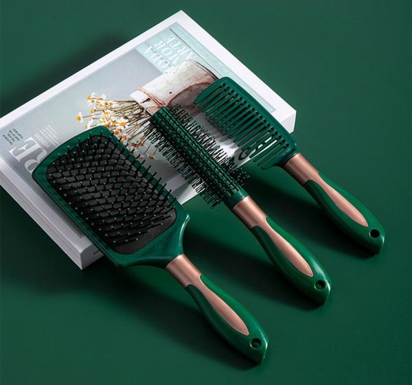 

massage comb dark green airbag comb hair brushes0123459642243, Silver