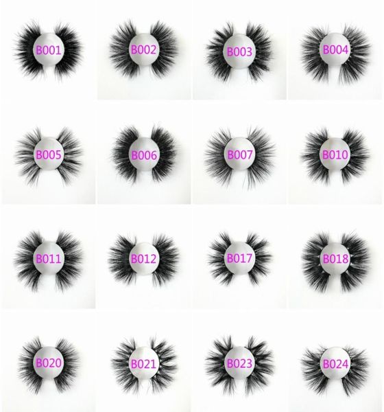 

30 50 100 200 pairs whole 100 real mink 25mm lashes 5d 7d fluffy messy strip eyelashes dhl1683491