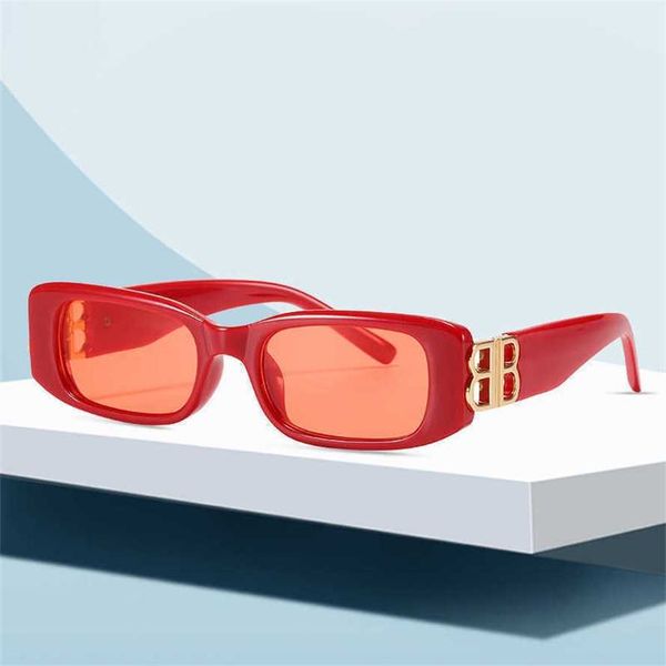 

52% off wholesale of sunglasses new small frame personalized letter b fashion versatile sunglasses 8189, White;black