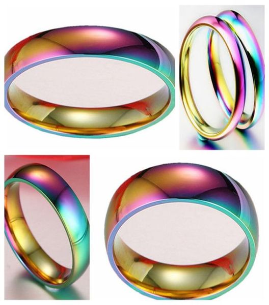 

whole 100pcs 46mm ladies comfortable 316l stainless steel rings fashion band jewelry ring for man women4116281, Silver