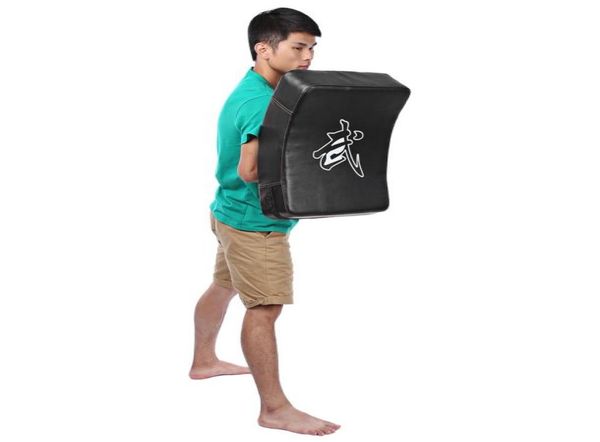 

pu leather rec strike punching kicking pad arm shield target arc shape boxing pad karate muay tkd training foot target9673327439036