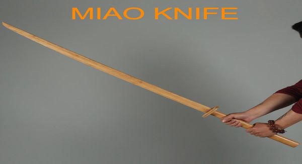 

miao knife dao wooden bamboo katana two handed martial arts sword chinese kungfu qi family9812913