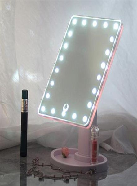 

1622 led lights touch screen makeup mirrors professional vanity mirror with health beauty adjustable counter360 rotating5900863