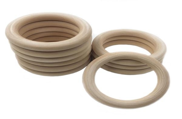 

unfinished wood rings 12580mm natural maple wooden teething nursing necklace accessories diy crafts for baby teethers9086744, Black