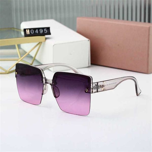 

56% off wholesale of new frameless mesh red for women with large box and sunglasses, White;black