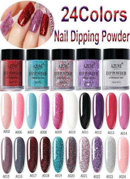 

azure beauty dipping powder glitter gradient color nail dip powder decorations 23 colors4864144, Silver;gold