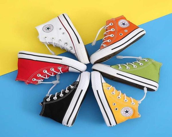 

children039s canvas star shoes white sneakers men girl boys039 girls039 high dance student summer kids shoe spring au6085135, Black