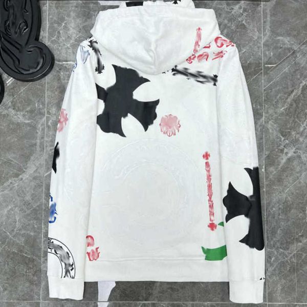 

men's luxury classics sweatshirts jackets brandch hoodies zipper hooded men women designers sanskrit horseshoe cross pullover sweater h, Black;brown