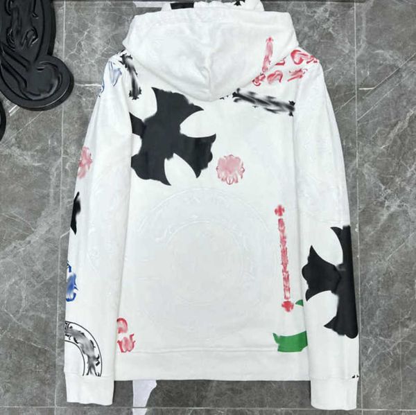 

men's luxury classics sweatshirts jackets brandch hoodies zipper hooded men women designers sanskrit horseshoe cross pullover sweater h, Black;brown