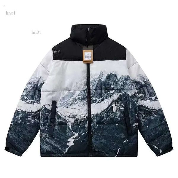 

mens stylist coat winter jacket fashion face men women overcoat jackets with zippers down womens outerwear causal hip hop north b7, Black;brown