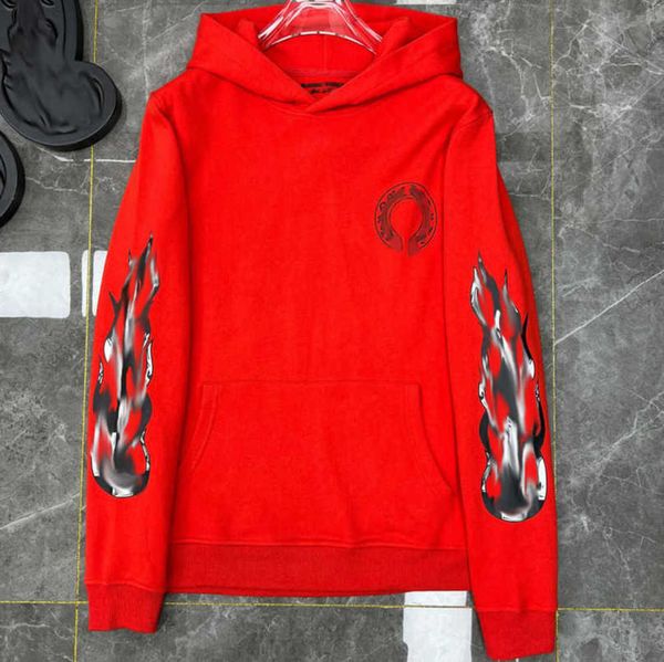 

men's fashion luxury sweatshirts jackets brandch hoodies zipper hooded men women designers sanskrit horseshoe cross pullover sweater ho, Black