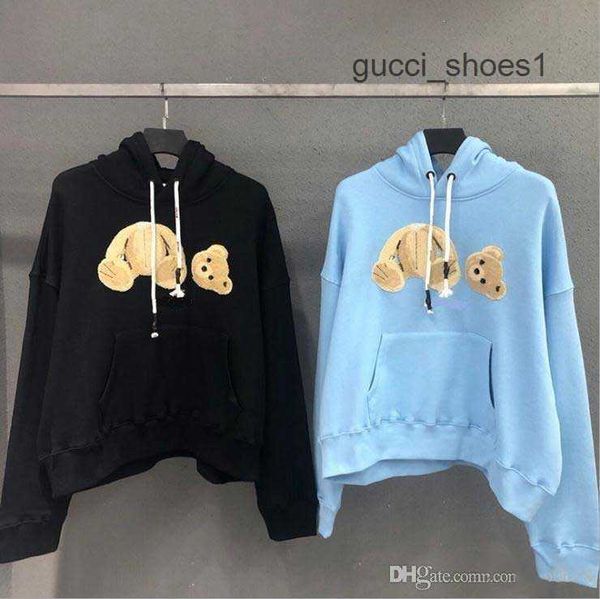 

new selling fashion mens hoodies sweatshirts broken bear sweatshirts teddy bear fashion terry explosions sweaters for men and women size m-2, Black