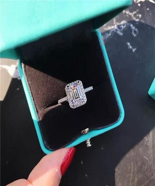 

handmade 100 925 sterling silver engagement wedding rings for women ring set band finger promise jewelry bridal personalized 21036930806