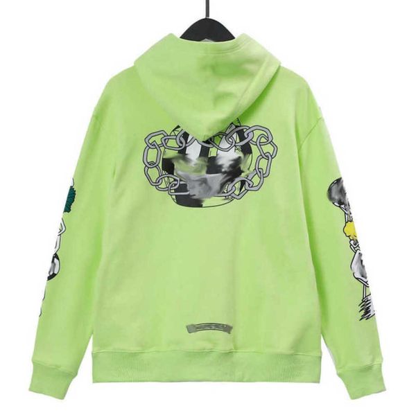 

fashion luxury men's sweatshirts jackets brandch hoodies zipper hooded men women designers sanskrit horseshoe cross pullover sweater ho, Black