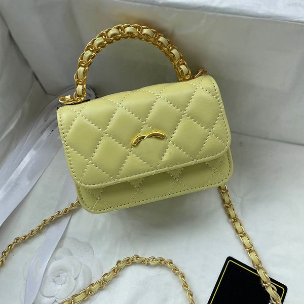 

classic handheld mini women shoulder bag with lambskin leather quilted multi pocket card holder flap crossbody designer bag luxury handbag f