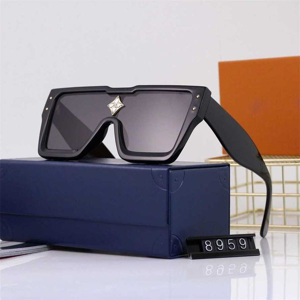

52% off wholesale of sunglasses new fashionable textual box sunglasses for men and women, White;black