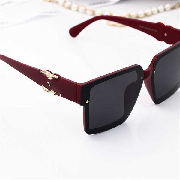 

52% off wholesale of sunglasses new women's korean fashion sunvisor polarized ins sunglasses round big face slim 3207, White;black