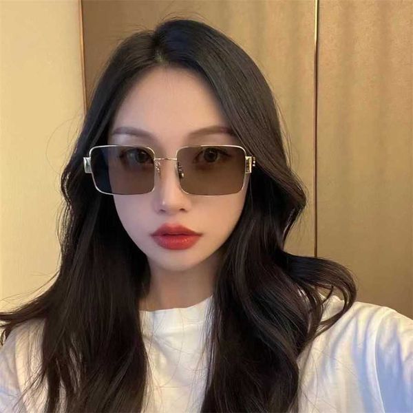 

56% off wholesale of new square glasses sunshade anti ultraviolet metal women's net red tiktok ins sunglasses, White;black