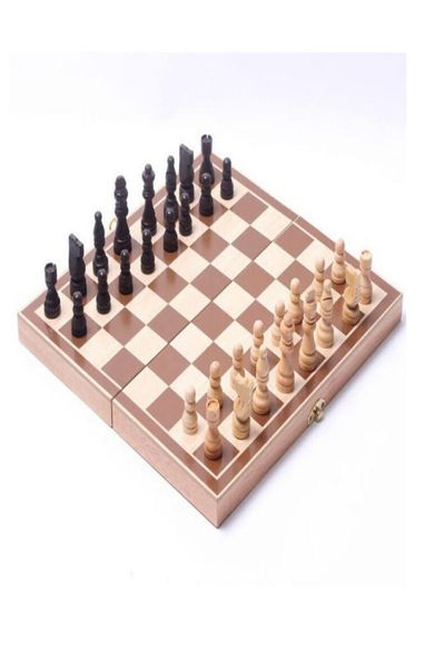 

3030cm funny folding folable wooden international chess set board game funny game sports entertainment 1601307