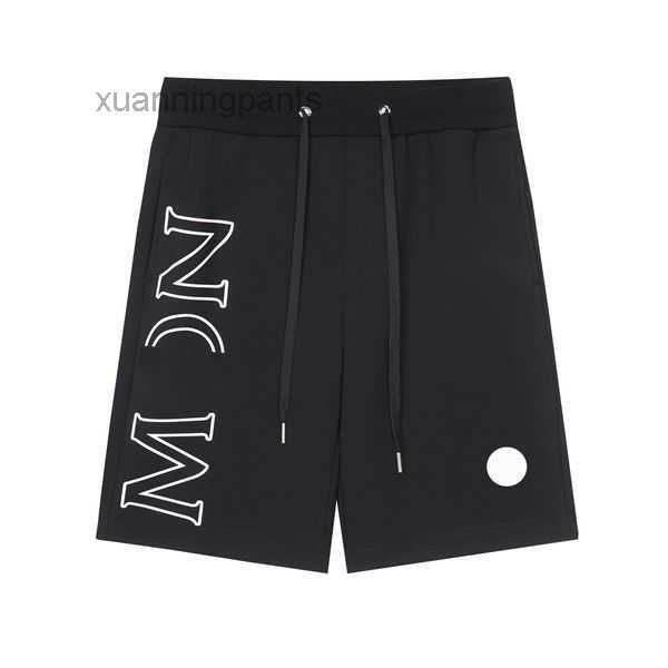 

fashion monclair mens shorts letter sports pants holiday beach available black and white 5mph, White;black