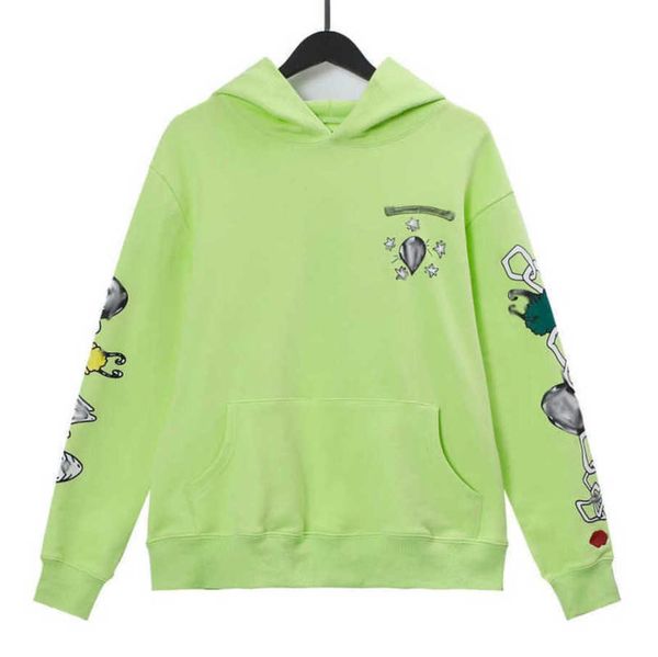 

luxury fashion men's sweatshirts jackets brand ch hoodies zipper hooded men women designers sanskrit horseshoe cross pullover sweater h, Black