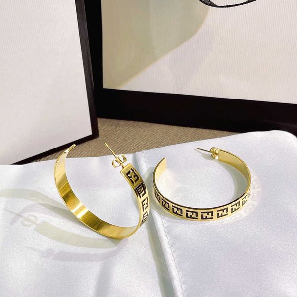 

accessories diamond ring luxury designer necklace flowers clover bangle women fashion trend matching f earrings ear rings titanium steel non, Silver