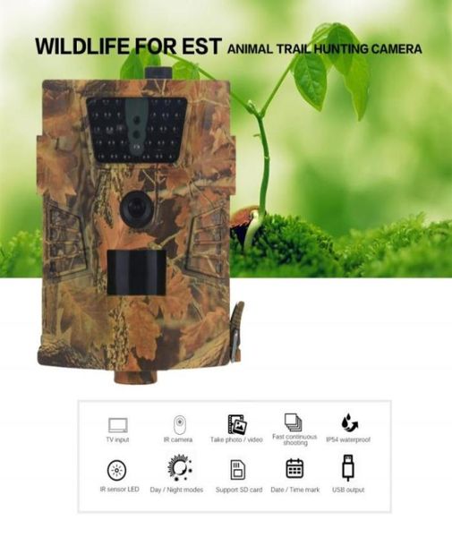 

ht001b trail camera 12mp 1080p 30pcs infrared leds 850nm hunting camera ip65 waterproof 120degree angle wild2244546