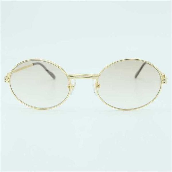 

56% off sunglasses 2023 vintage metal mens designer brand men retro oval carter sunglass luxury gold glasses round eyewearkajia new, White;black
