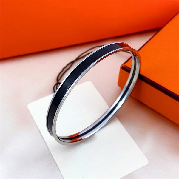 

silver uni bracelet mens womens bangles designer jewelry charm luxury h brand letter not fading can take a shower rose gold bracelet designe, Black